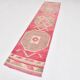 Pink Cream Turkish Runner Rug, 70x309Cm
