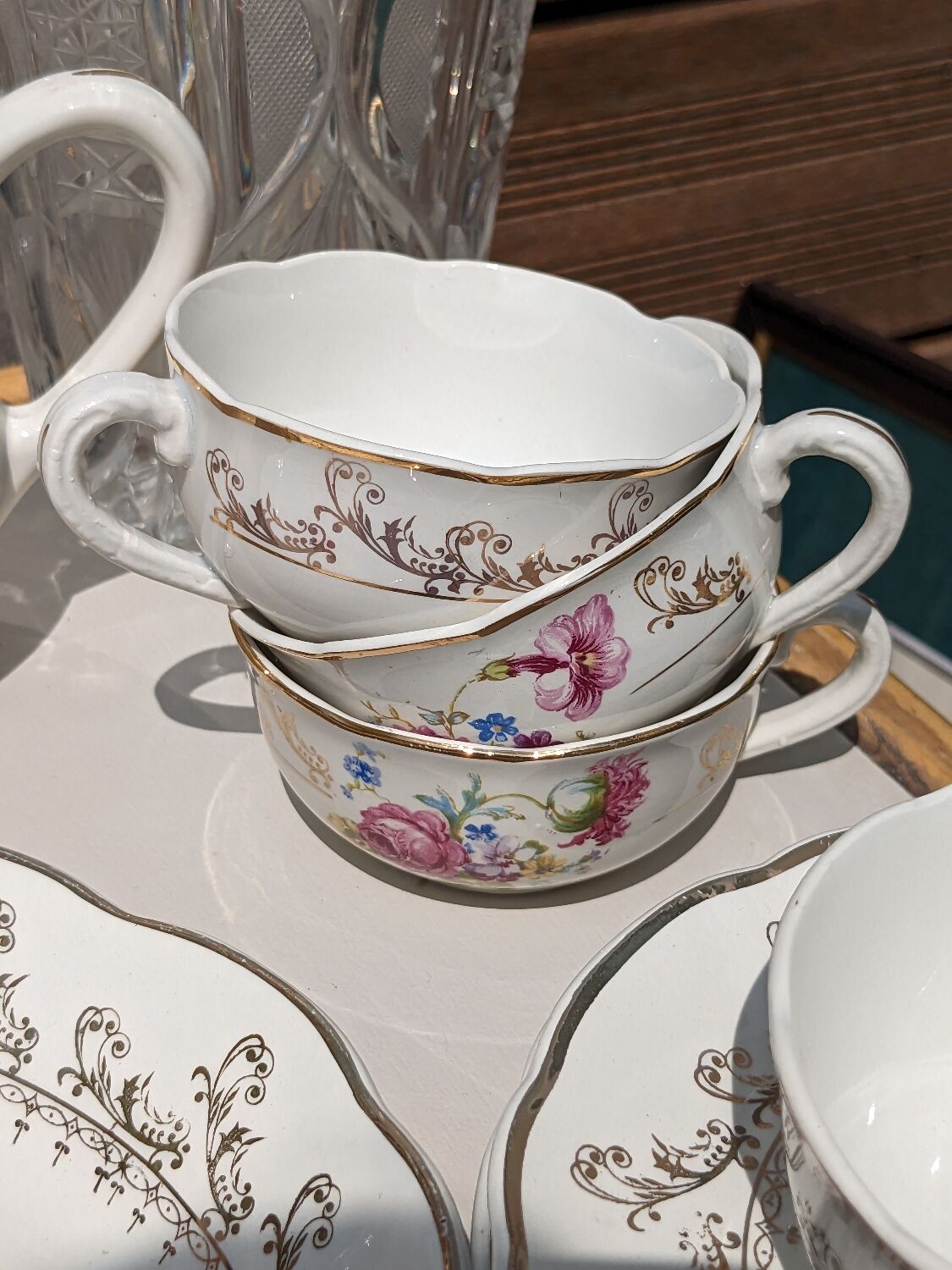 Coffee or tea service digoin sarreguemines