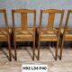 Série de 4 chaises époque Art Déco en chêne vers 1940