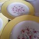 Set of 8 flat plates Lunéville model Sylvère