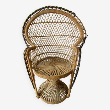 “Emmanuelle” wicker armchair