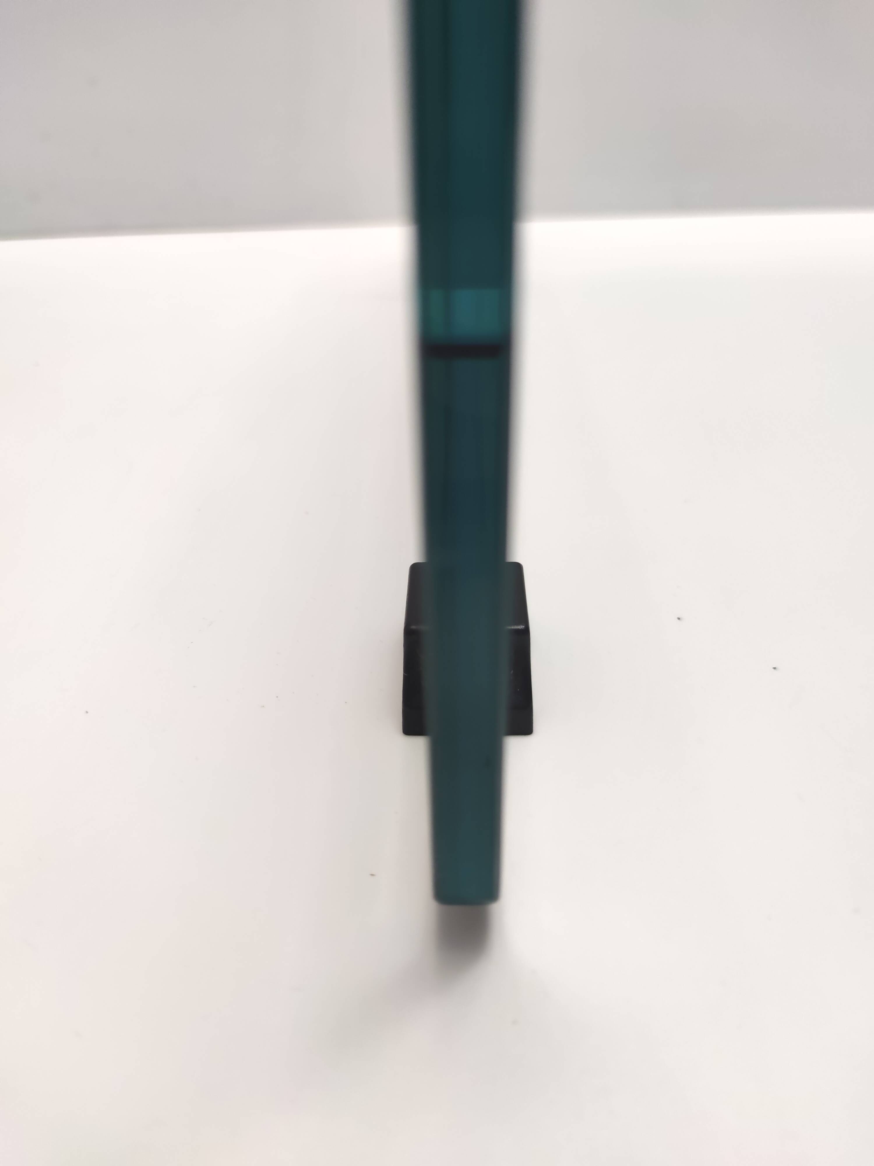 Aquamarine Square Glass Coffee Table