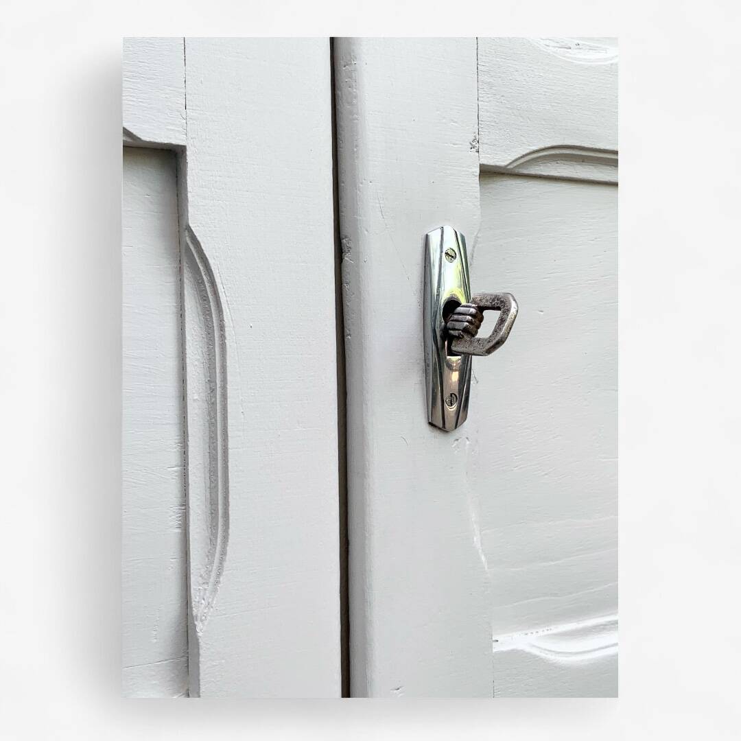 Antique Parisian paneled wardrobe, 1940