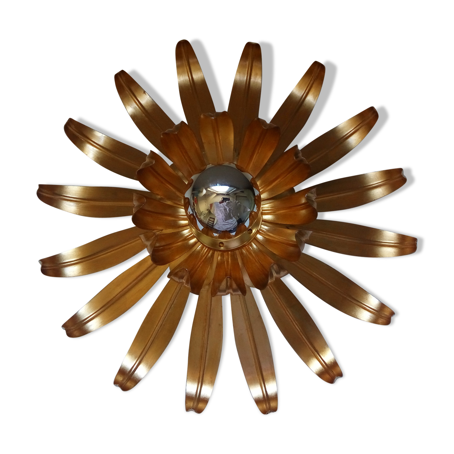 Wall light flower vintage 70s
