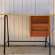 Vintage wood and formica desk 1950