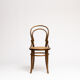 Chair No. 14 in curved wood and Fischel tanned seat