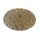 Plat rond en verre ciselé
