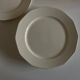 Set de 6 assiettes ivoire modernistes terre de fer