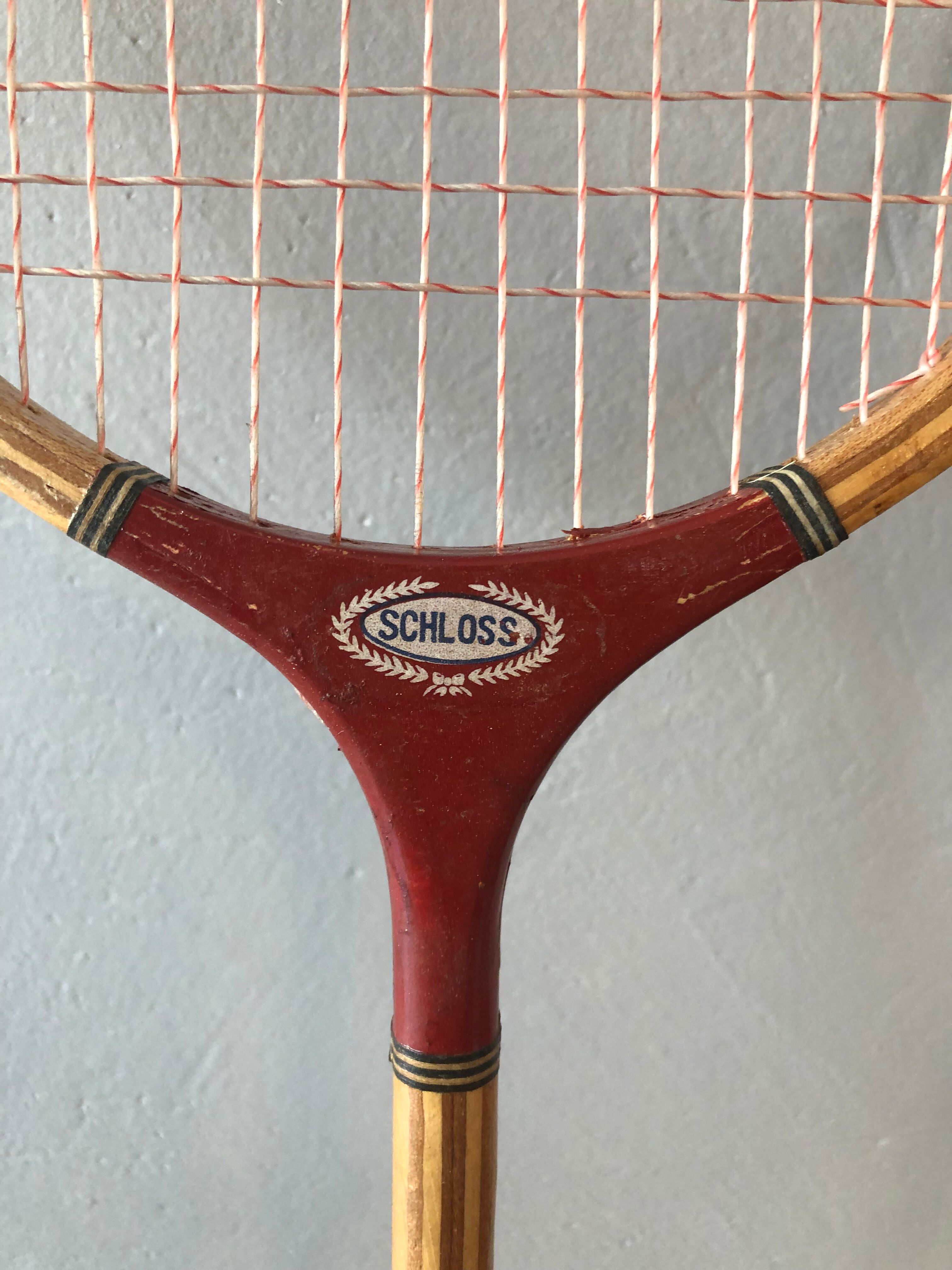 2 vintage badminton rackets
