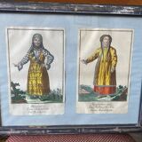 Pair Russian engravings XVIII