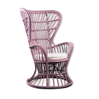 Wicker armchair by Lio Carminati & Gio Ponti 50