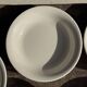 Set of 5 thick white deep plates, no brand, D21.5.