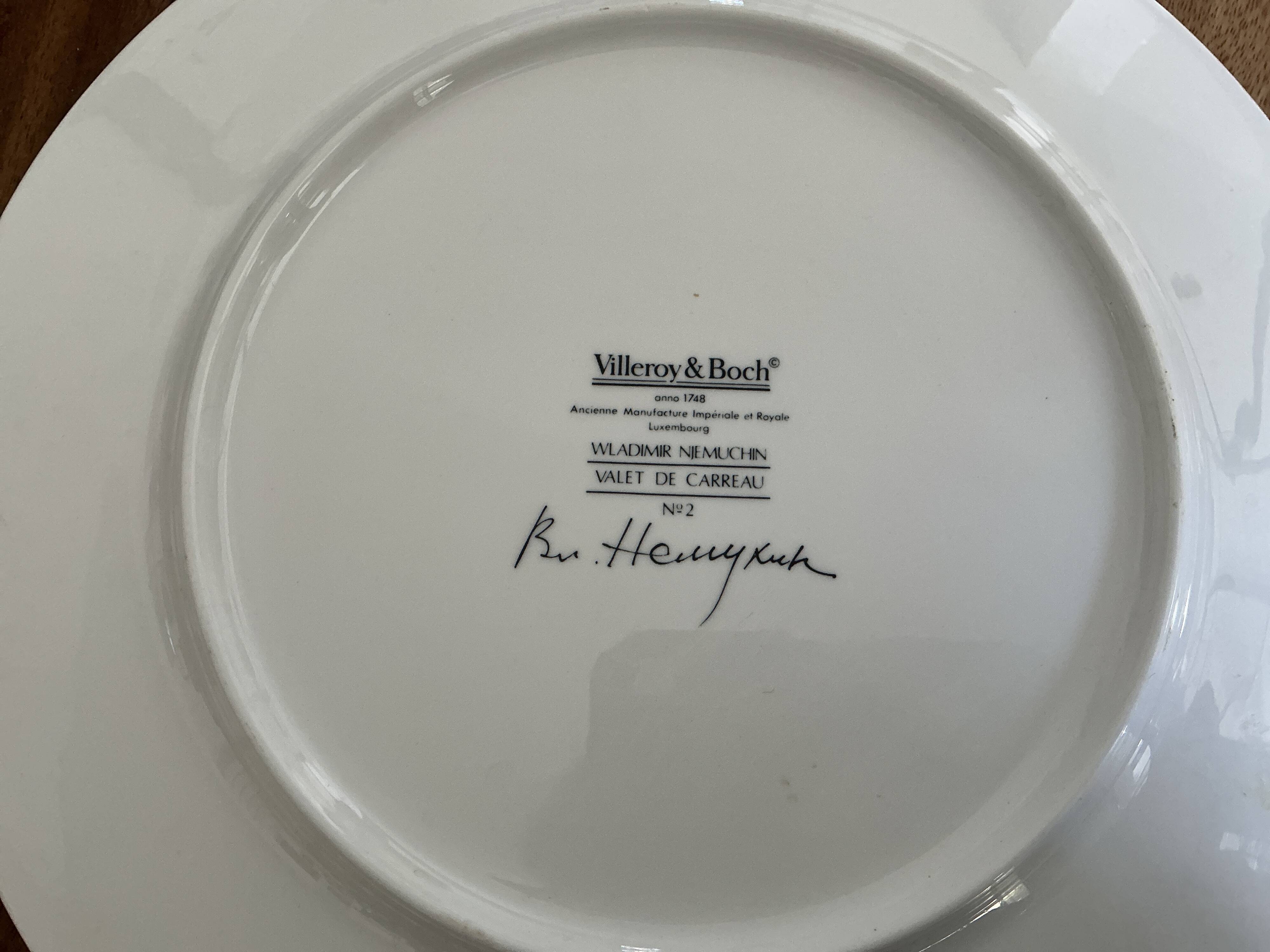 Set of 8 Constructivist plates
