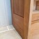 Double curtain cabinet