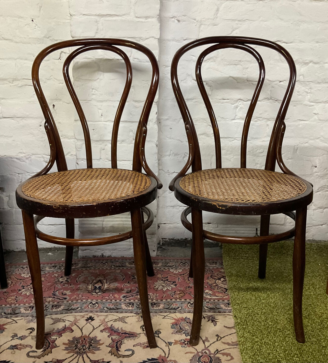 Pair of bistro chairs J&J Kohn early twentieth century