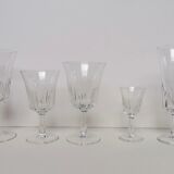 20-piece vintage 70s stemmed glass set