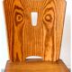 Vintage brutalist pine chairs