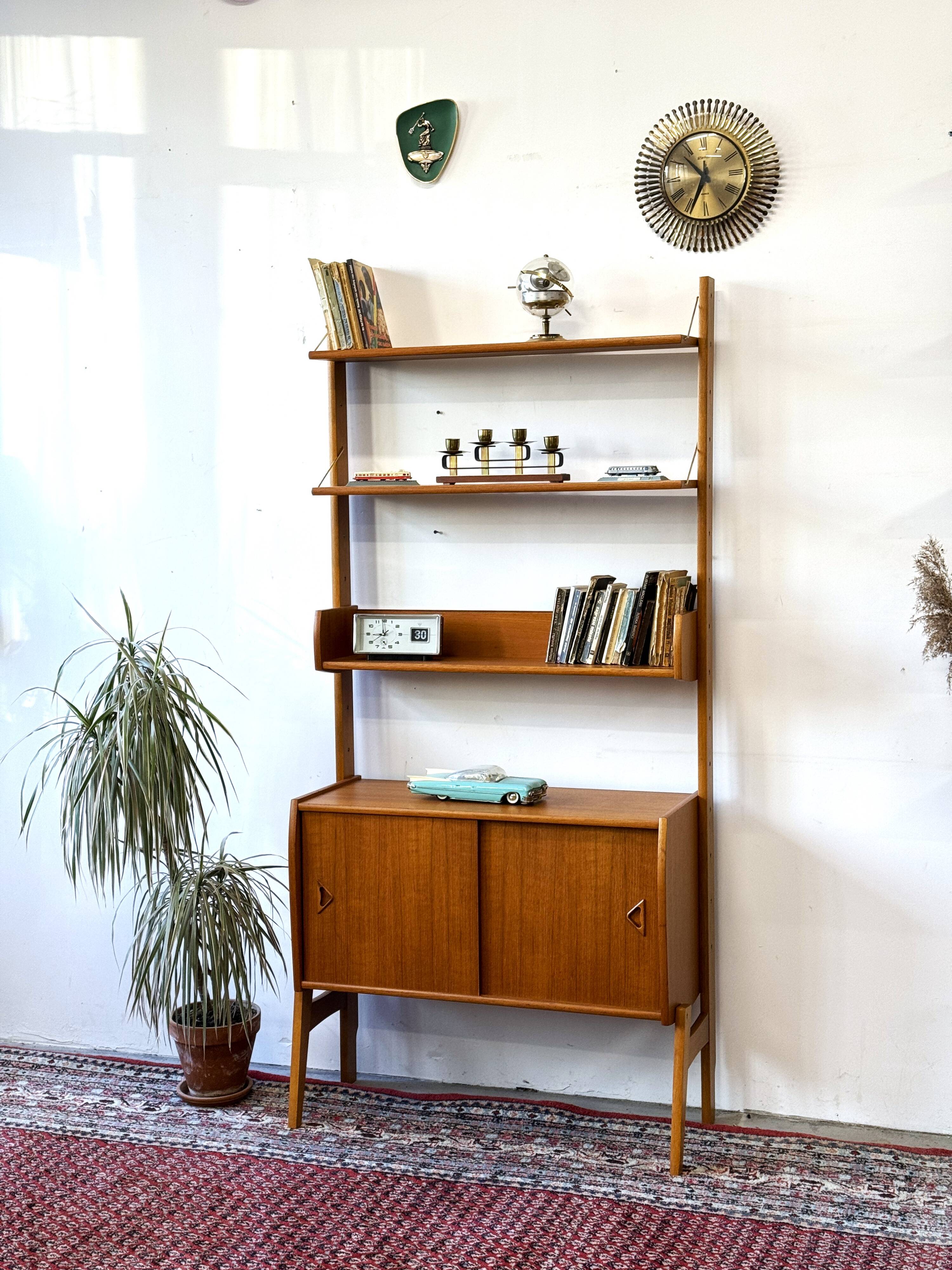 Modular free standing shelves, norway 1960s/1970s, vintage
