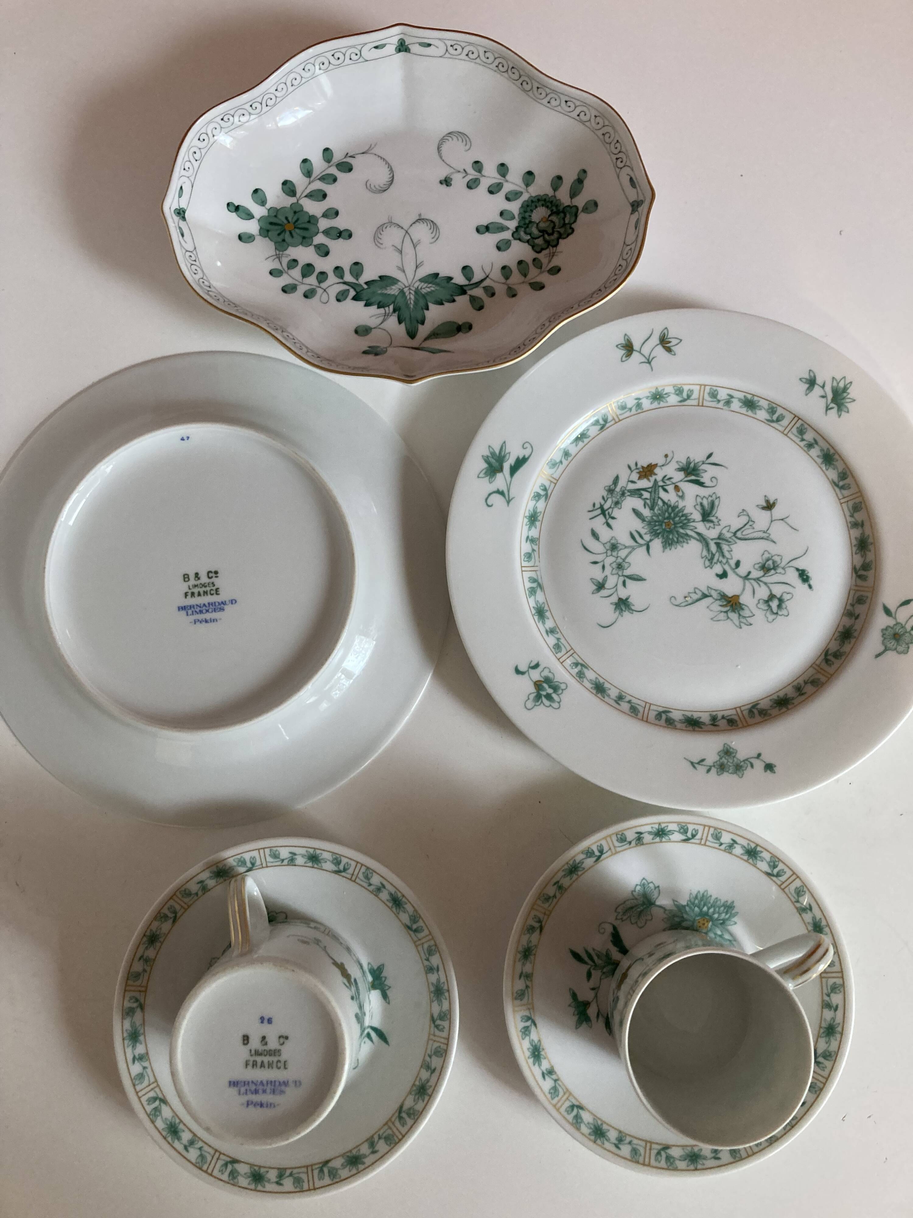 Bernardaud porcelain cake set