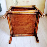 Rattan side table