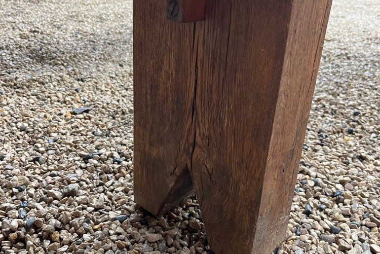 Pair of solid oak benches