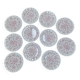Set of 11 flat plates Nuova Fontebasso Made in Italy Floral pattern