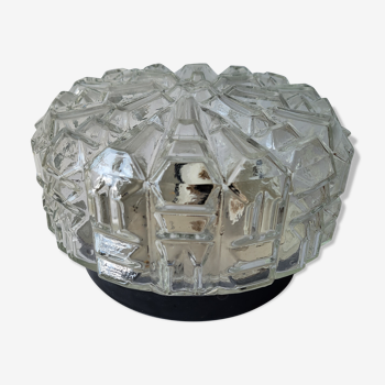 Cast glass ceiling lamp