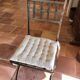 Wrought iron and glass table 4 chairs