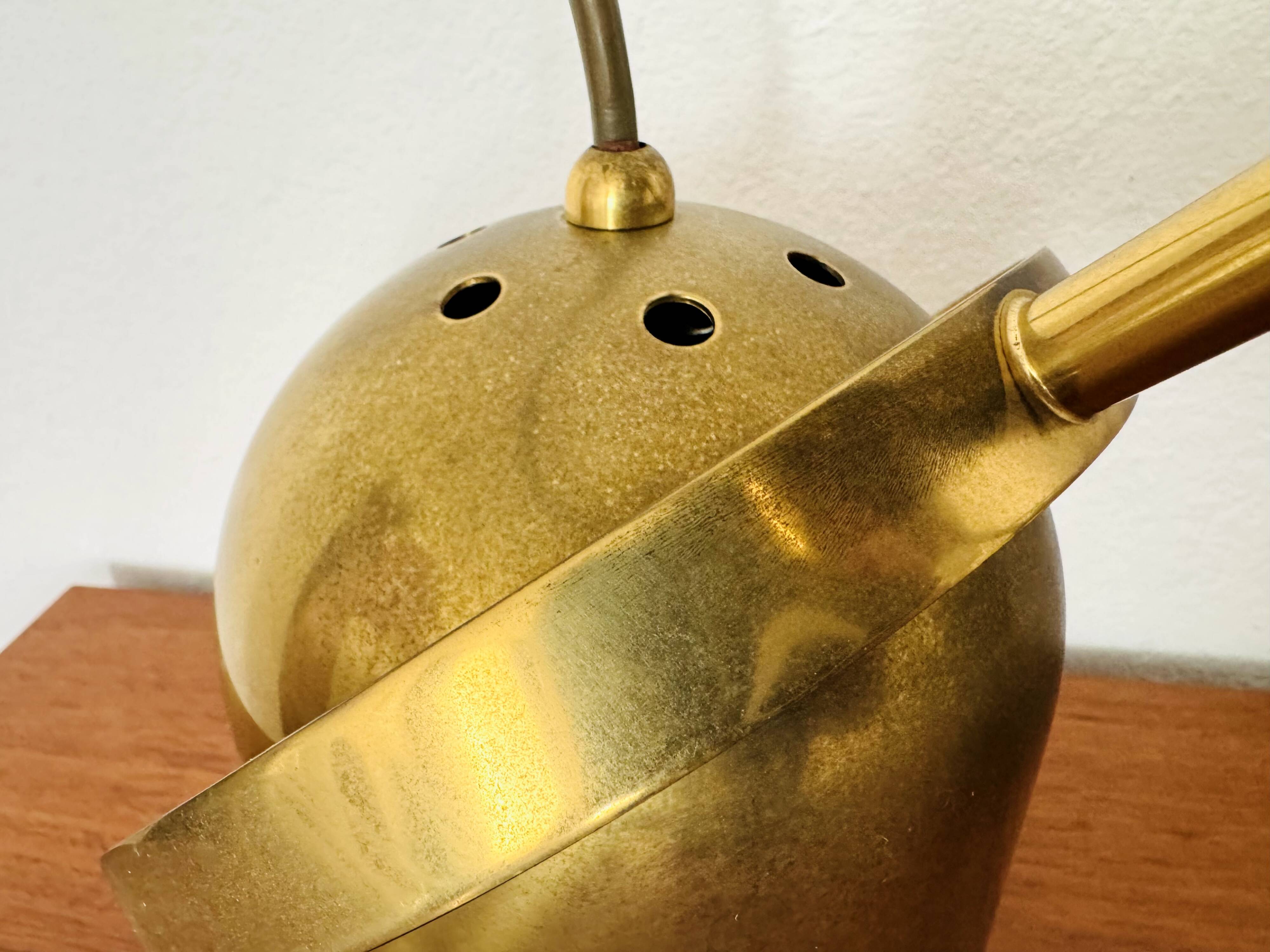 Adjustable Brass Spot Ceiling Lamp by Florian Schulz