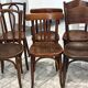 Set of 12 mismatched bistro chairs Baumann & Fischel 1930