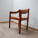 Italian Mid-Century Carimate Rush Armchair by Vico Magisretti