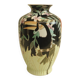 Large Toucan vase "Jungle" in glazed porcelain
