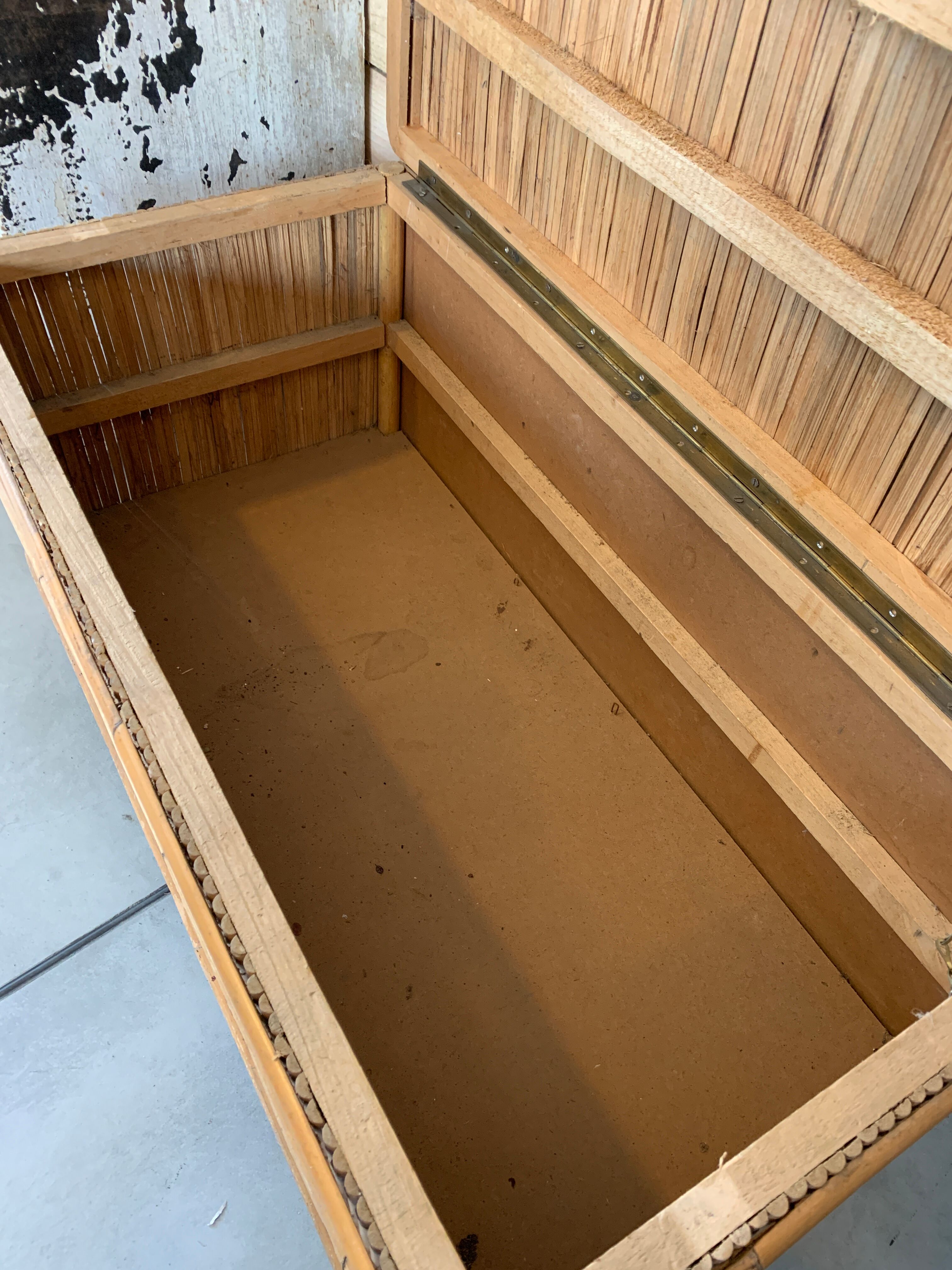 Vintage bamboo trunk