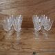 Set of 6 Arlequin red wine glasses in Reims crystal glass 1950