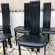 Set of 6 chairs Roche Bobois Cattelan Italia 80s
