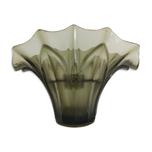 Vase pique fleur en verre moulé