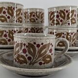 Vintage earthenware coffee set - 1960s-70s