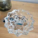 Star thick glass candle holder