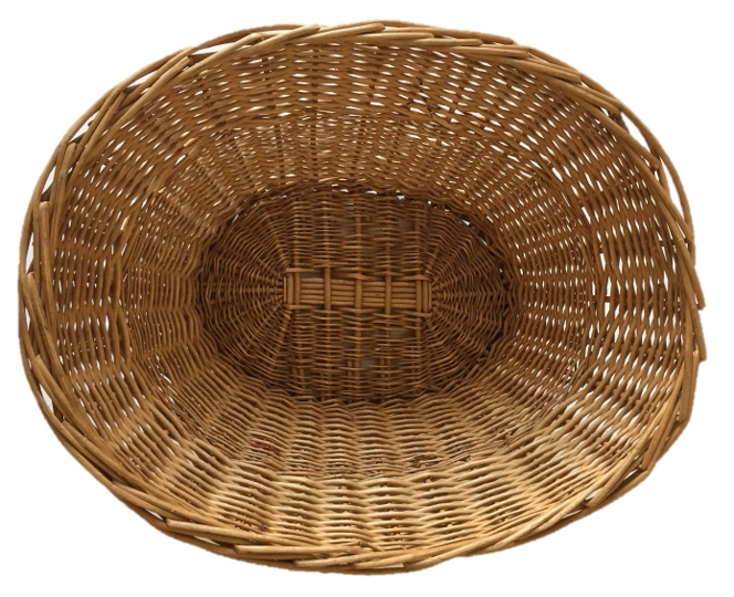 Natural wicker pan
