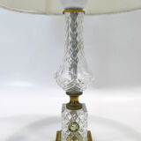 Paire de lampes de table néo-classique cristal d'albret