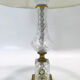 Paire de lampes de table néo-classique cristal d'albret