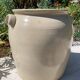 Light beige stoneware jar