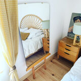 Vintage mirror on stand 50s - 137x70cm