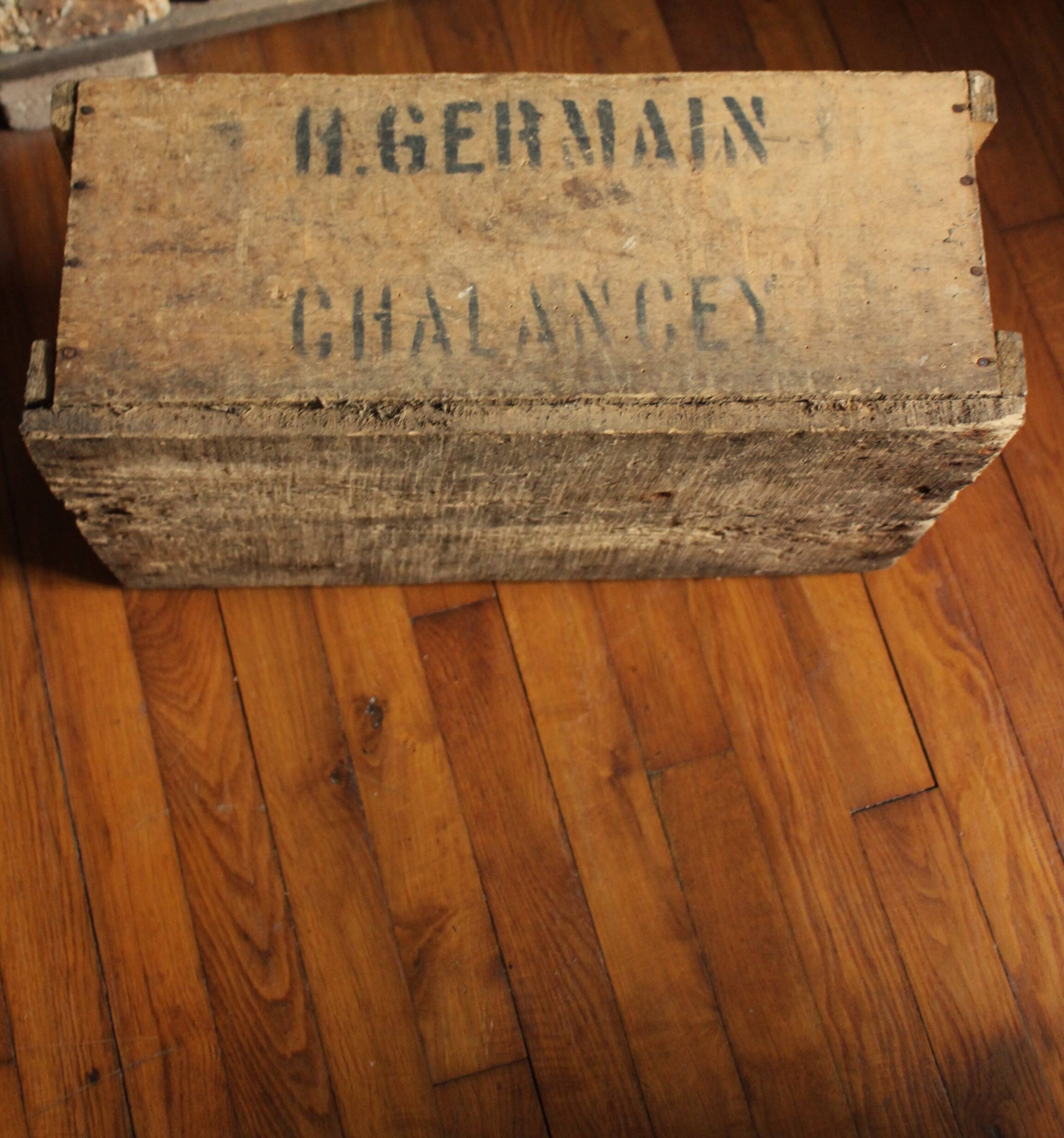 Wooden box storage furniture Germain