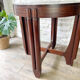 Table basse guéridon art déco en palissandre, 1920s