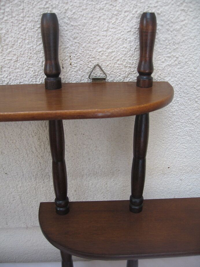 Wooden wall shelf