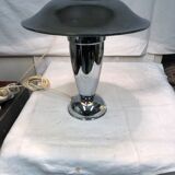 Chrome art deco mushroom lamp