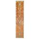 Vintage Turkish hand-knotted wool cotton orange runner rug 83x388