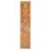 Vintage Turkish hand-knotted wool cotton orange runner rug 83x388