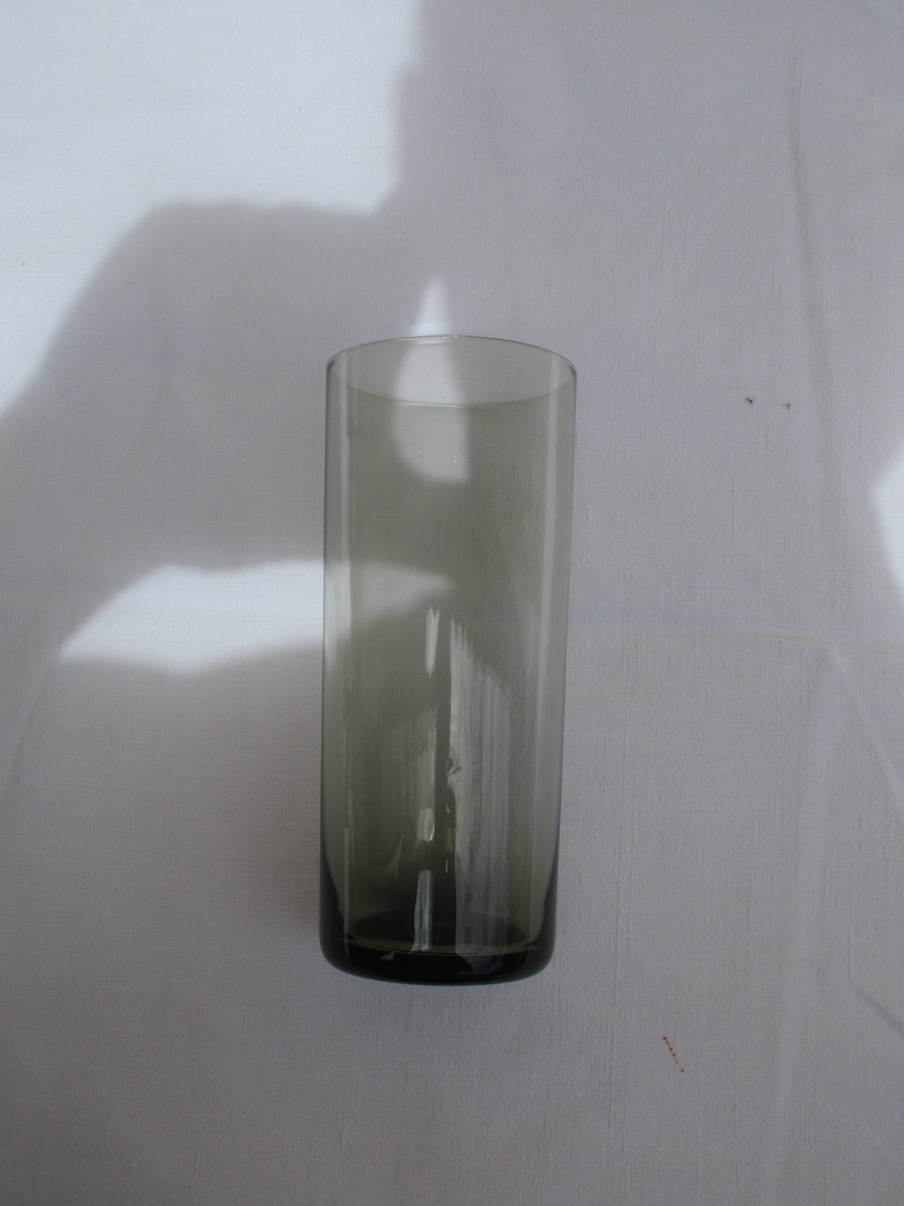 Set of 6 glasses glass tube smokes